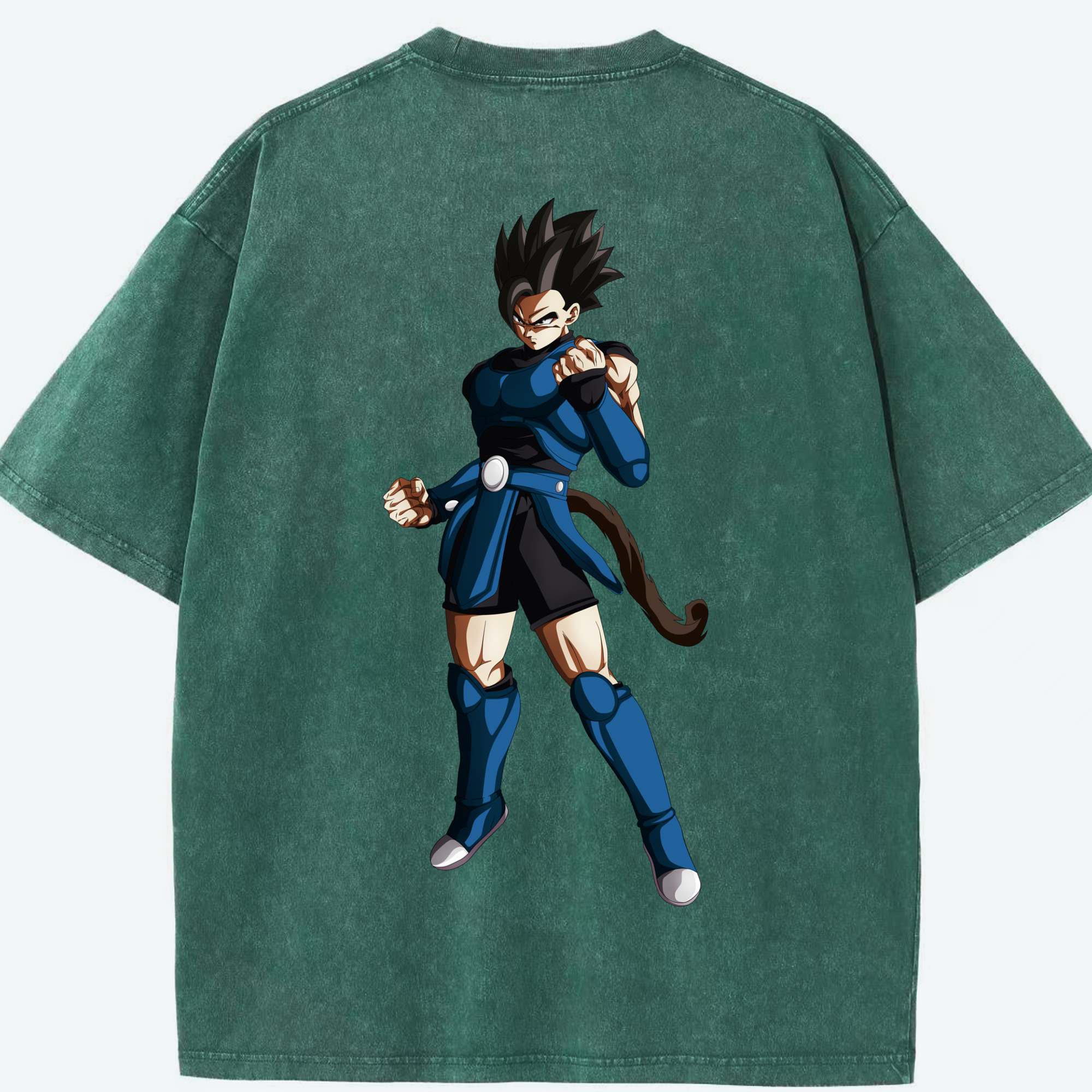 （画像用） ドラゴンボール 孫 悟飯（そんごはん）DRAGON BALL Son Gohan 綿100% ヴィンテージ風 半袖Tシャツ（背面プリント）